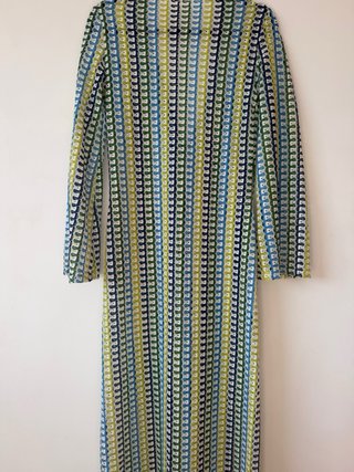 Vestido largo vintage hecho a mano