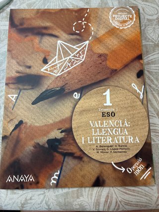 Libro 1Eso: Valencià: Llengua i Literatura.