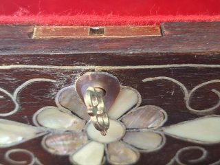 Gran Caja Marquetería Nacar Hueso