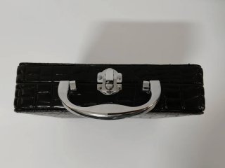 Pequeño Maletín Maquillaje con Espejo Negro
