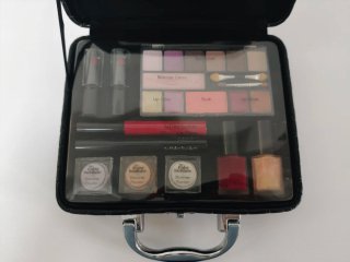 Pequeño Maletín Maquillaje con Espejo Negro