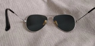 Gafas de sol Ray-Ban Aviator Plata/Negro
