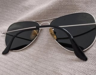 Gafas de sol Ray-Ban Aviator Plata/Negro