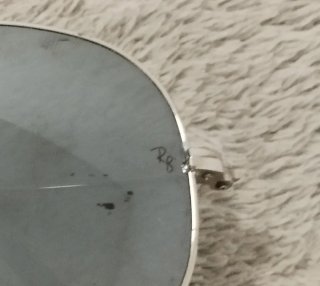 Gafas de sol Ray-Ban Aviator Plata/Negro