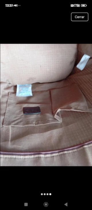 Bolso de mano beige