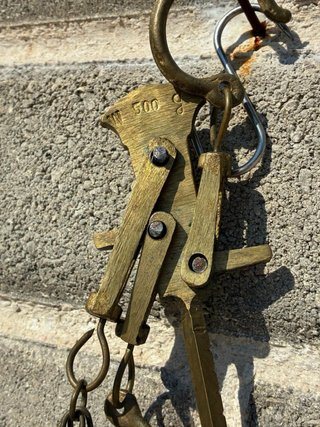 Bilancia antica ottone piccola