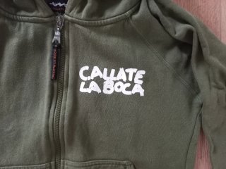 Sudadera Callate la Boca Verde