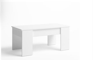 Mesa de centro elevable blanca