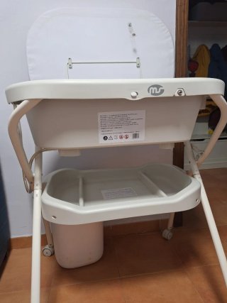 Bañera cambiador bebé MS BabyWorld Gris