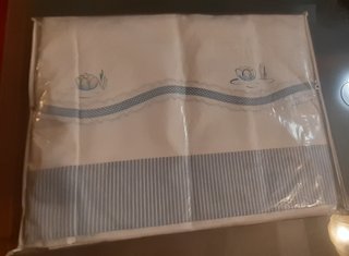 Completo letto matrimoniale cotone dipinto a mano
