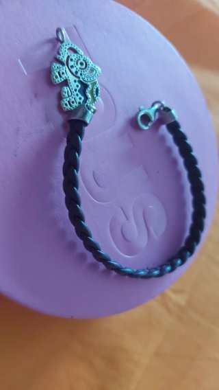 Pulsera Tous Cordón Piel Elefante Plata