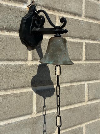 Campana antica bronzo da esterno