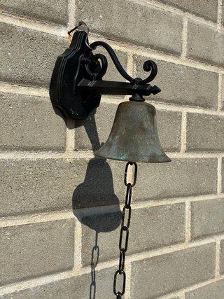 Campana antica bronzo da esterno