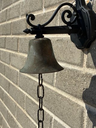 Campana antica bronzo da esterno