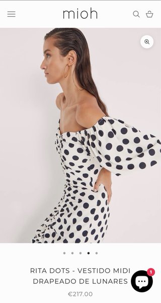Vestido MIOH lunares midi