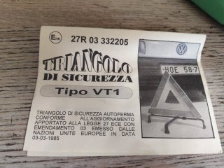 Triangolo Emergenza Auto Vintage Visutec