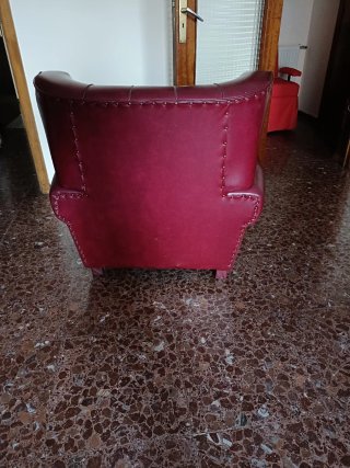 Sillónes de cuero antiguo