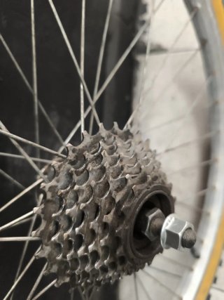Rueda trasera bici 24 7 velocidades