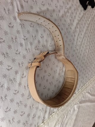 Cinturón de cuero para pesas