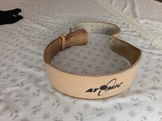 Cinturón de cuero para pesas