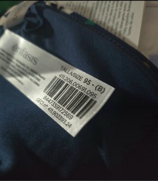 Bikini Sloggi Talla 40 Azul y Blanco