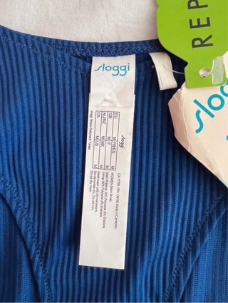 Bikini Sloggi Talla 40 Azul y Blanco