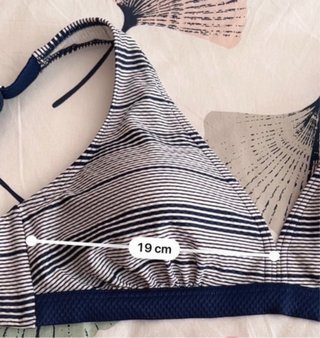 Bikini Sloggi Talla 40 Azul y Blanco