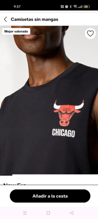 Camiseta sin mangas Chicago Bulls New Era Talla M
