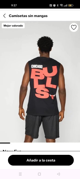 Camiseta sin mangas Chicago Bulls New Era Talla M