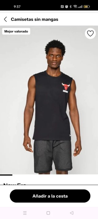 Camiseta sin mangas Chicago Bulls New Era Talla M