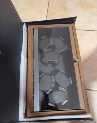 Vetrina porta orologi in legno