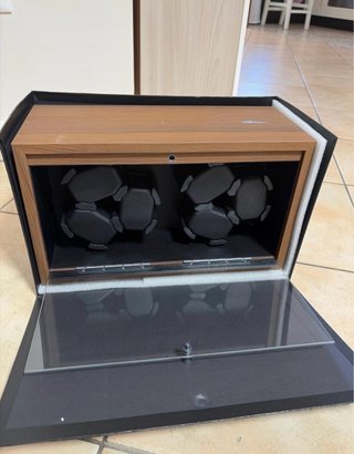 Vetrina porta orologi in legno