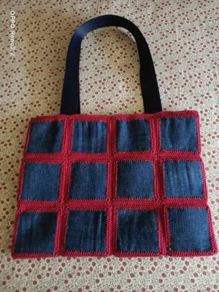 Bolso de crochet hecho a mano