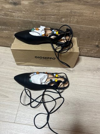 Zapatos Gioseppo Negros Bailarinas Talla 38