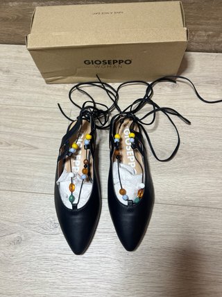 Zapatos Gioseppo Negros Bailarinas Talla 38