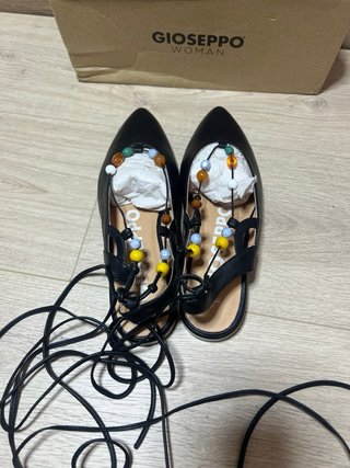 Zapatos Gioseppo Negros Bailarinas Talla 38