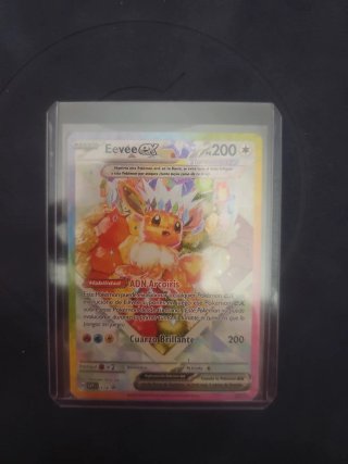Carta Pokémon Eevee EX Cuarzo Brillante