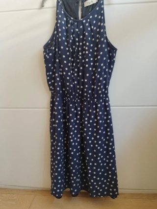 Vestido azul lunares talla 38