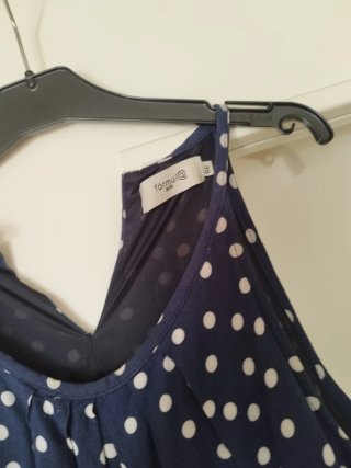 Vestido azul lunares talla 38