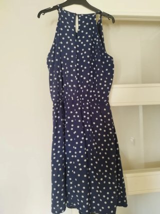Vestido azul lunares talla 38