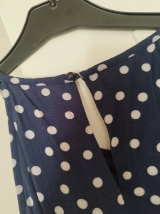 Vestido azul lunares talla 38