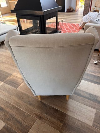 Sillón orejero Ikea Strandmon Beige