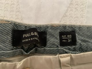 Pantalón Chino Hombre Beige Claro