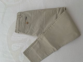 Pantalón Chino Hombre Beige Claro