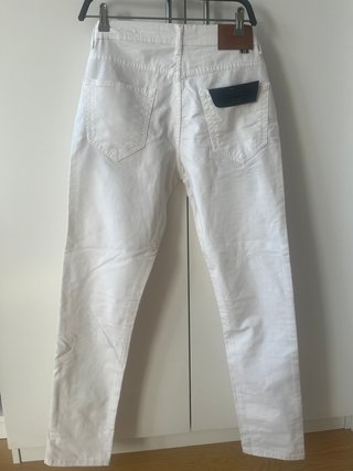 Pantalón Zara Hombre Talla 36 Blanco. Slim fit