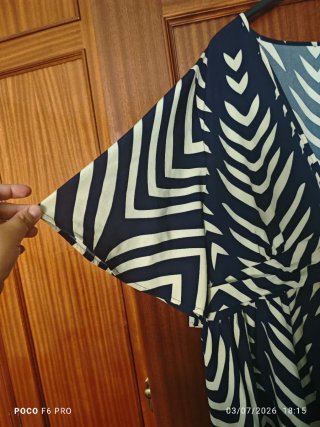 Vestido primavera/verano estampado talla grande