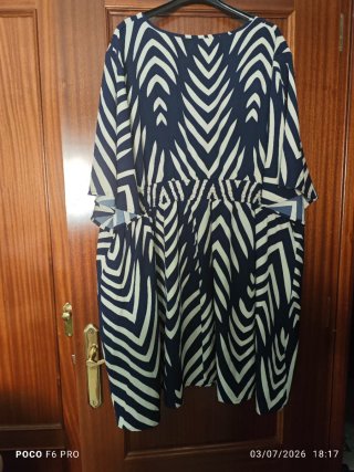 Vestido primavera/verano estampado talla grande