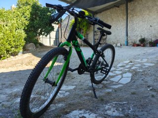 Bicicleta 24 Negra y Verde