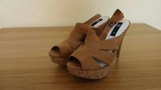 Zapatos Mango Talla 39 Tacón Plataforma