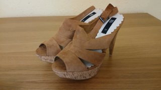 Zapatos Mango Talla 39 Tacón Plataforma